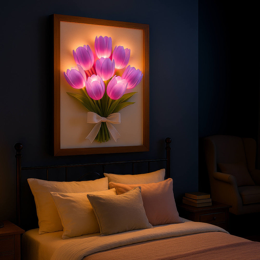 Twinkling Framed Tulips