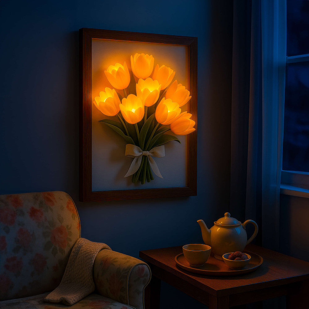 Twinkling Framed Tulips