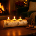 Luminous Log Candle Holder