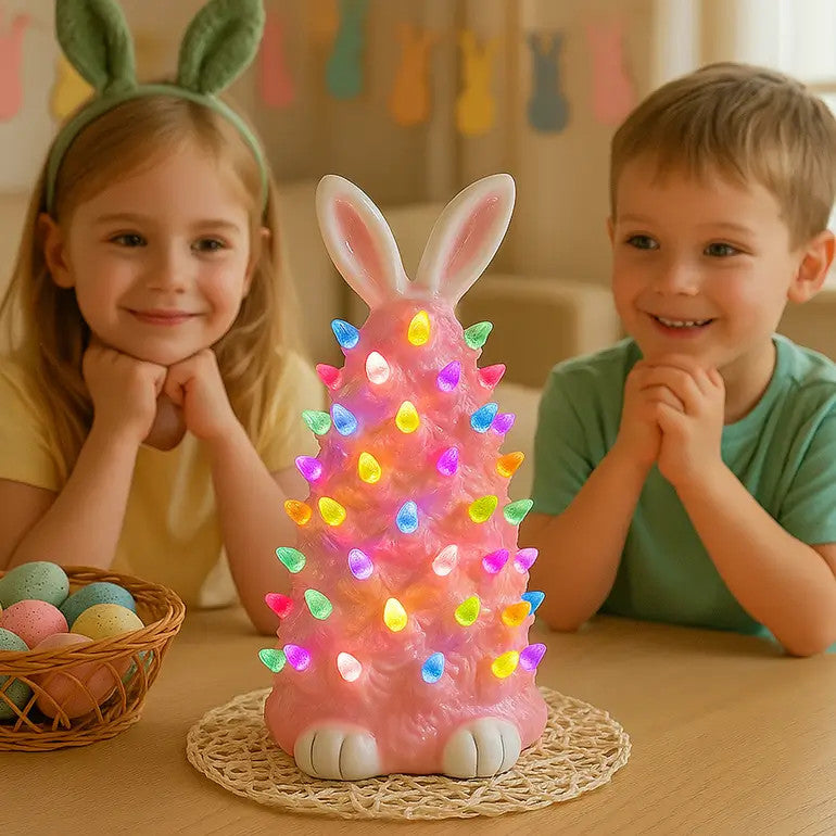 Petal Pink Christmas Bunny